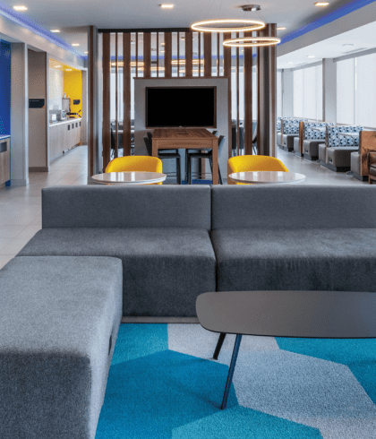 branding and design example: Wyndham hotel interior